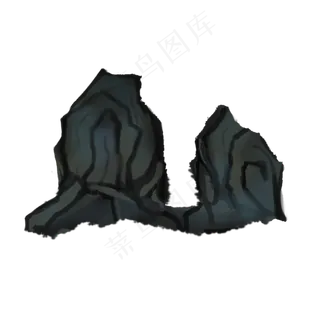 清明节山水png素材