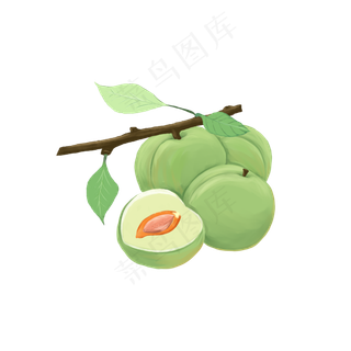芒种青梅水果堆