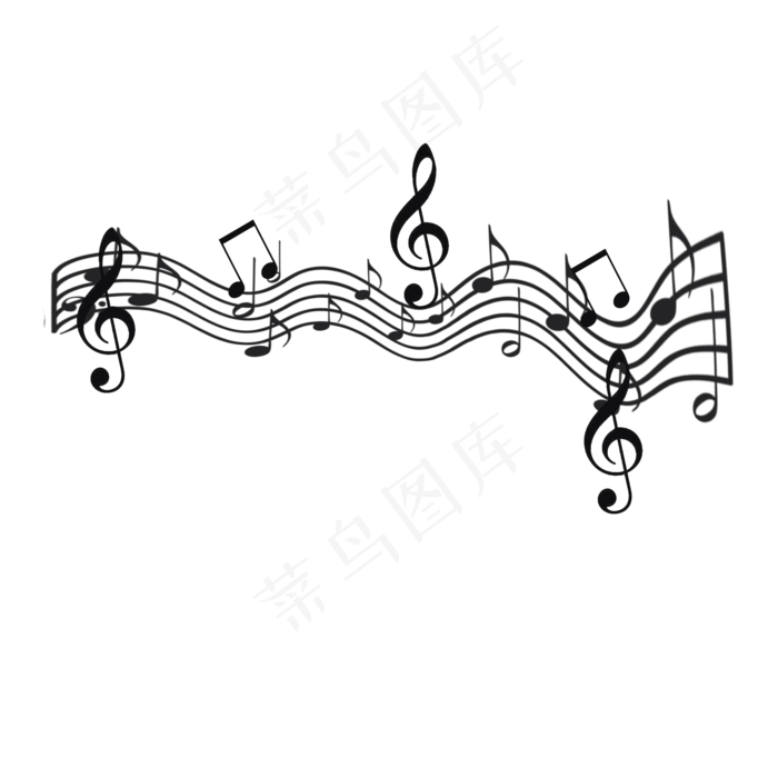 音乐五线谱装饰元素,免抠元素(2000*2000px 300 dpi )psd模版下载