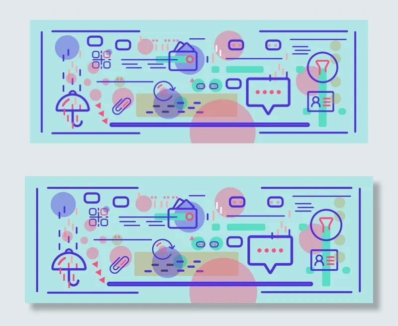 简约高端科技效果元素合成(1920*700px 	       )psd模版下载
