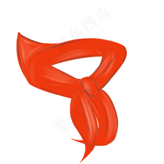 五四青年节红领巾手绘卡通免抠素