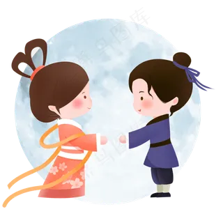 牛郎织女,免抠元素 牛郎织女,免抠元素