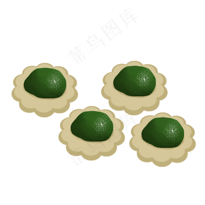 清明节青团美食(2000X2000(DPI:300))psd模版下载