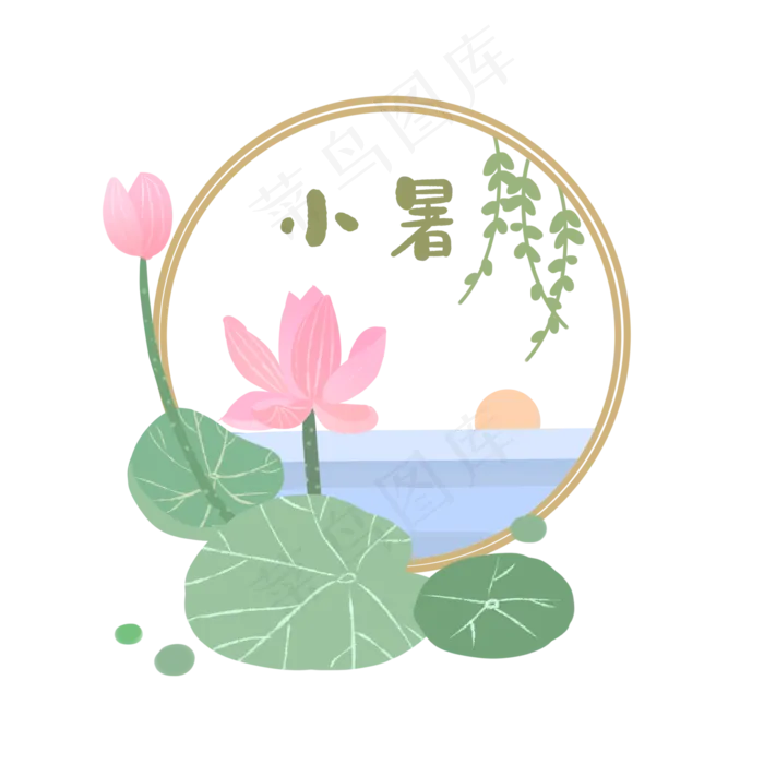 荷塘荷花(2000X2000(DPI:299))psd模版下载