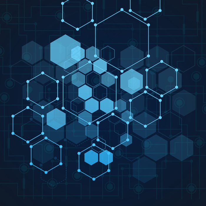 蓝色科技素材背景