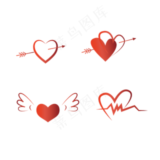 七夕情人节爱心