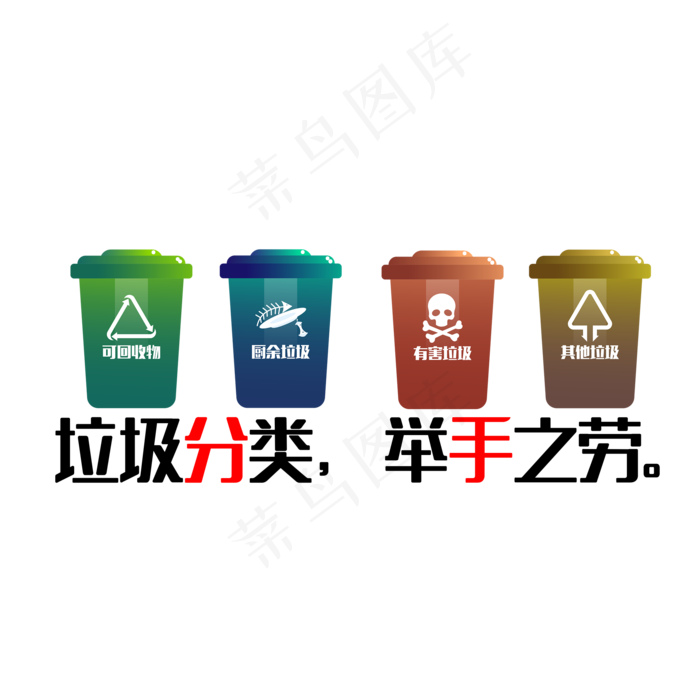 垃圾分类举手之劳