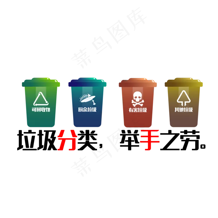 垃圾分类举手之劳