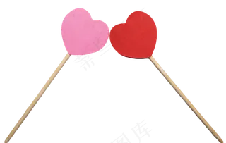 红色桃心棒