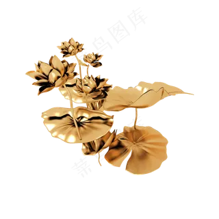 金属荷花雕塑png图 金属荷花雕塑png图