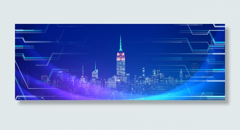 城市金融商业科技数据背景