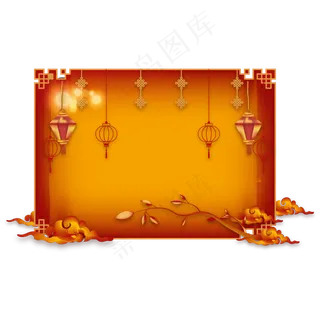 鼠年新年边框装饰,免抠元素