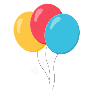 儿童节彩色气球组合