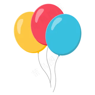 儿童节彩色气球组合