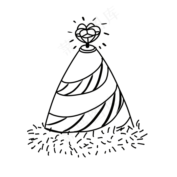 六一儿童节帽子装饰(2000X2000(DPI:300))psd模版下载