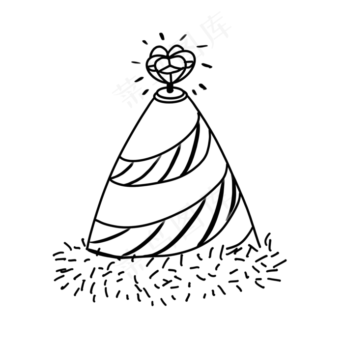 六一儿童节帽子装饰(2000X2000(DPI:300))psd模版下载