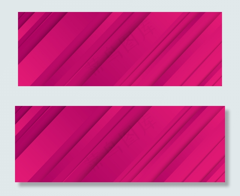 矢量红色简约几何阴影banner背景