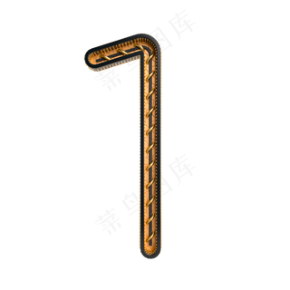 黑金倒计时周年庆数字1