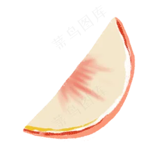 一片新鲜的桃子