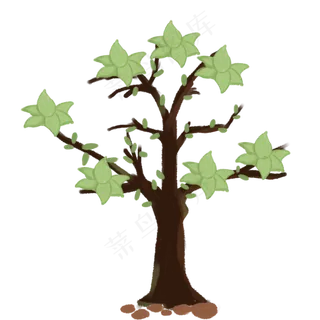 清新植树节植物PNG素材
