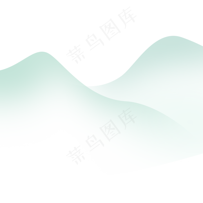 卡通山峰山水中国风