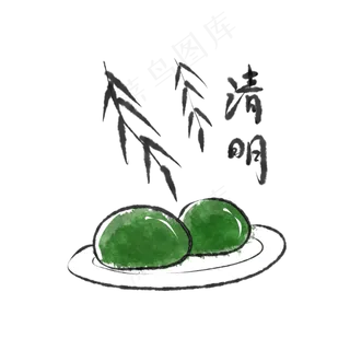 清明节青团装饰