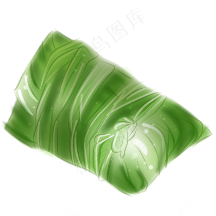 端午食物绿色粽子