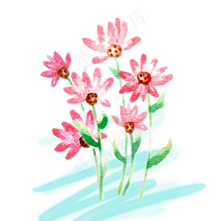 大气粉色梦幻小清新水彩手绘小雏 大气粉色梦幻小清新水彩手绘小雏