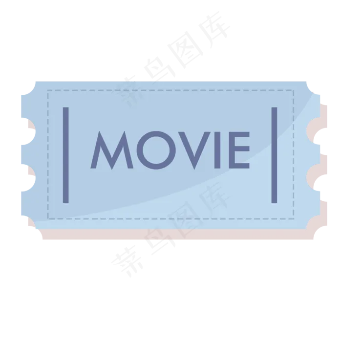 扁平风电影票小图标(3000X3000(DPI:300))psd模版下载