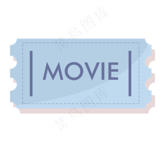 扁平风电影票小图标