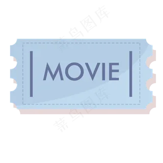 扁平风电影票小图标