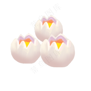 白色小吃图案插图