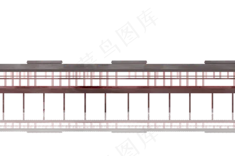 古建筑廊桥风景