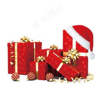 圣诞帽圣诞节礼物,免抠元素