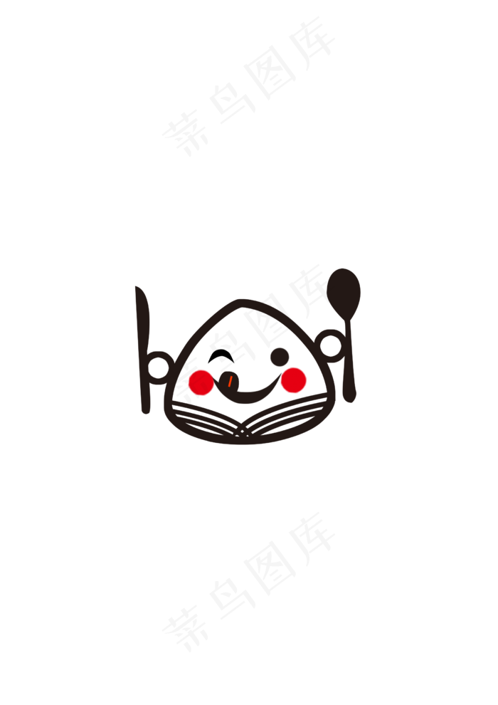 端午节粽子卡通表情PNG素材(2480X3508(DPI:300))psd模版下载