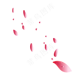 情节节玫瑰花瓣漂浮