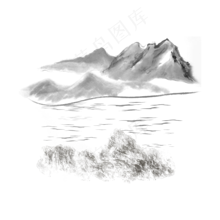 国风山水工笔画