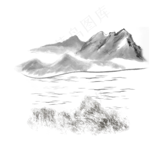 国风山水工笔画