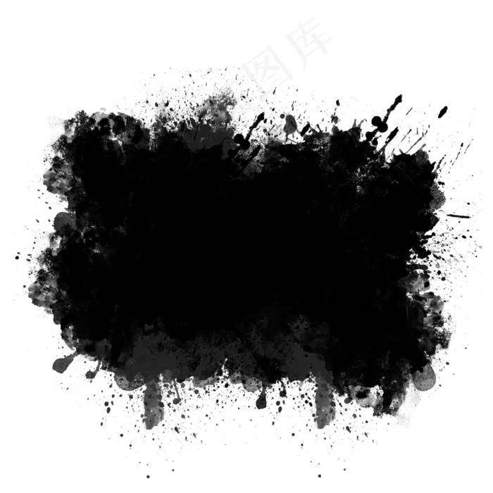 中国风墨迹水墨框(2000X2000(DPI:150))psd模版下载