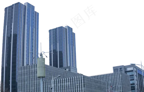 实拍住宅区写字楼