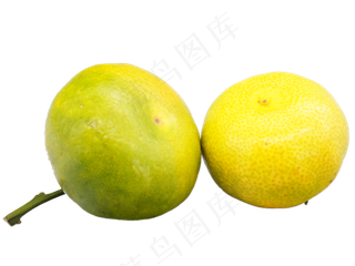 绿黄色橘子水果