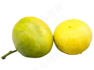 绿黄色橘子水果