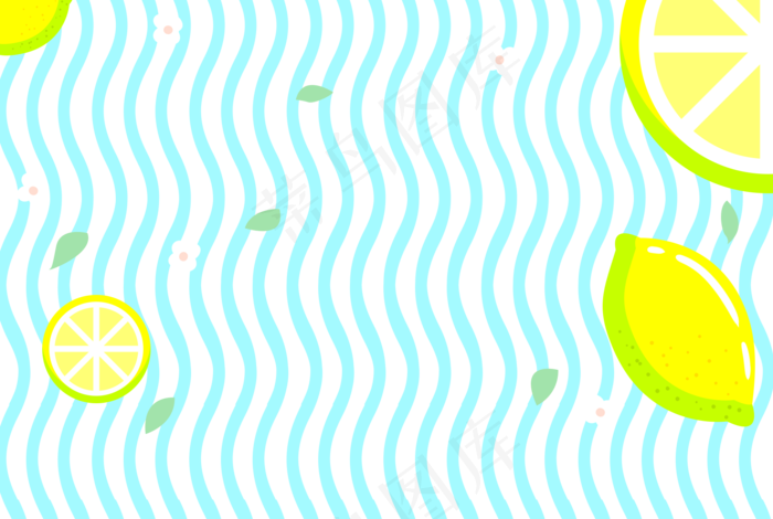 柠檬泳池清凉(1683X1130(DPI:300))psd模版下载