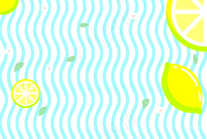 柠檬泳池清凉(1683X1130(DPI:300))psd模版下载