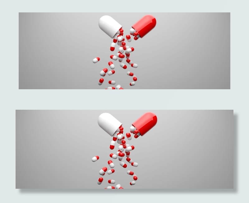 医疗医药健康医疗背景从药丸中飞溅出药丸