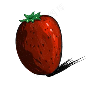 炫彩卡通水果草莓