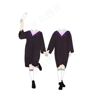 学士服毕业照拍照框