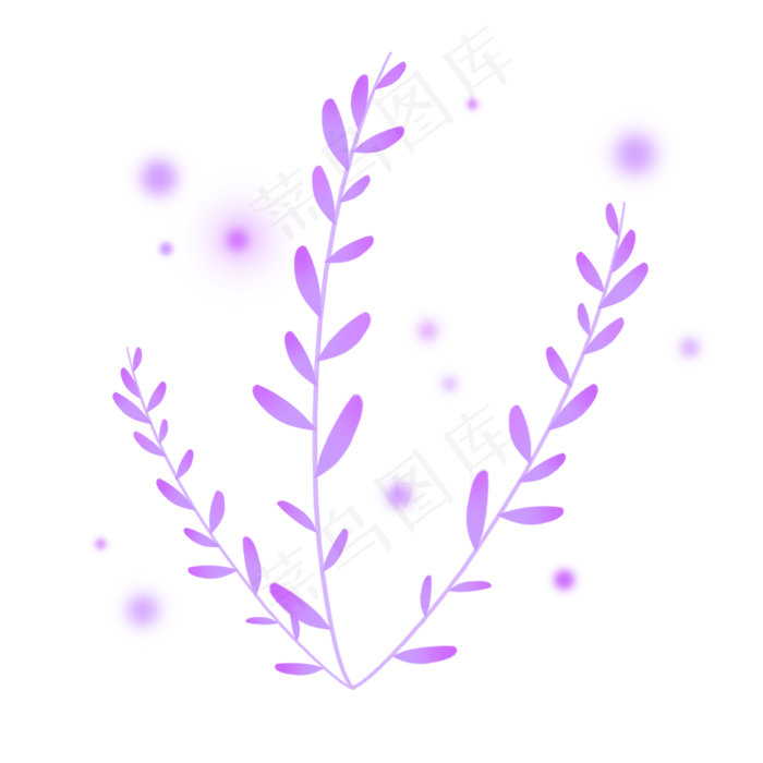 淡紫色清新雅致薰衣草(2000X2000(DPI:300))psd模版下载