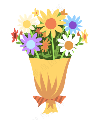 漂亮鲜花手捧花