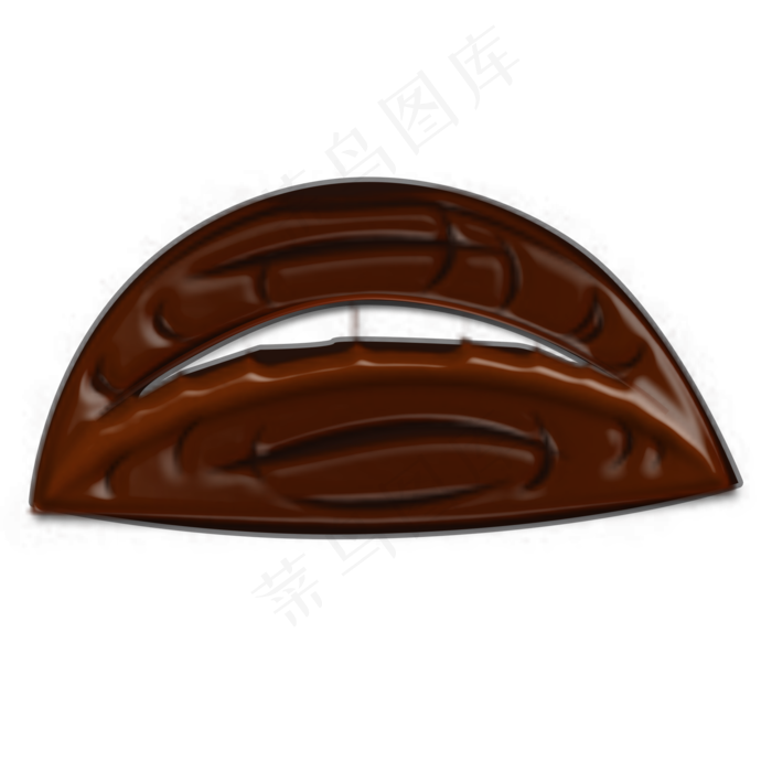 巧克力嘴唇png素材(2000X2000(DPI:300))psd模版下载